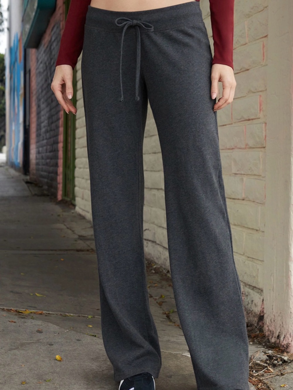 Brandy Melville Hilary Wide-Leg Drawstring Lounge Pants